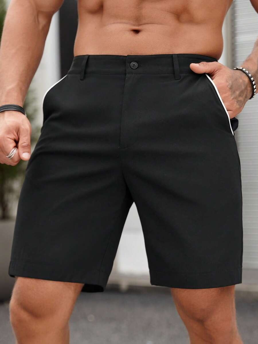 Shorts Chino Slim - Herenmode Slim Fit Chino Shorts Klassieke