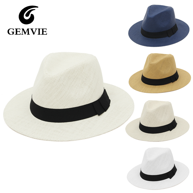 Bucket Hat Straw - Zomerstro Panama-hoed voor dames en heren,