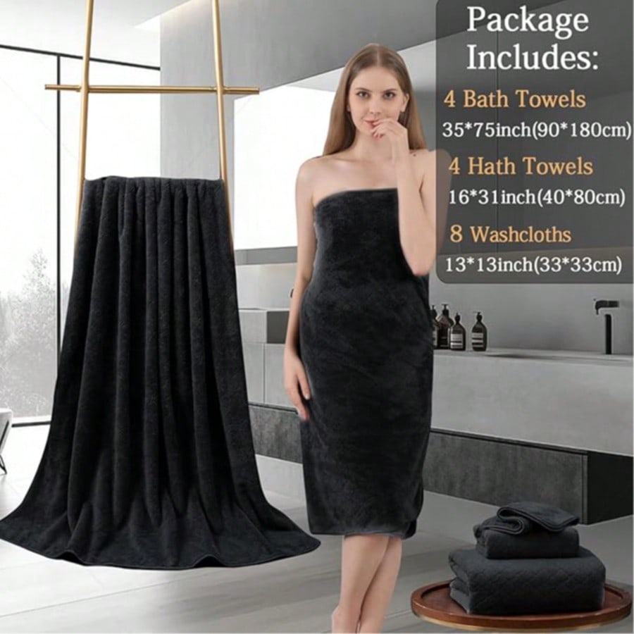 Beach Towel Large - Oversized badhanddoekenset Luxe moderne badlakensset Effen