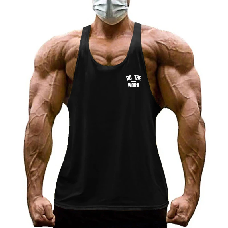 Tank Top Muscle - Heren katoenen mouwloze T-shirts Gym Bodybuilding