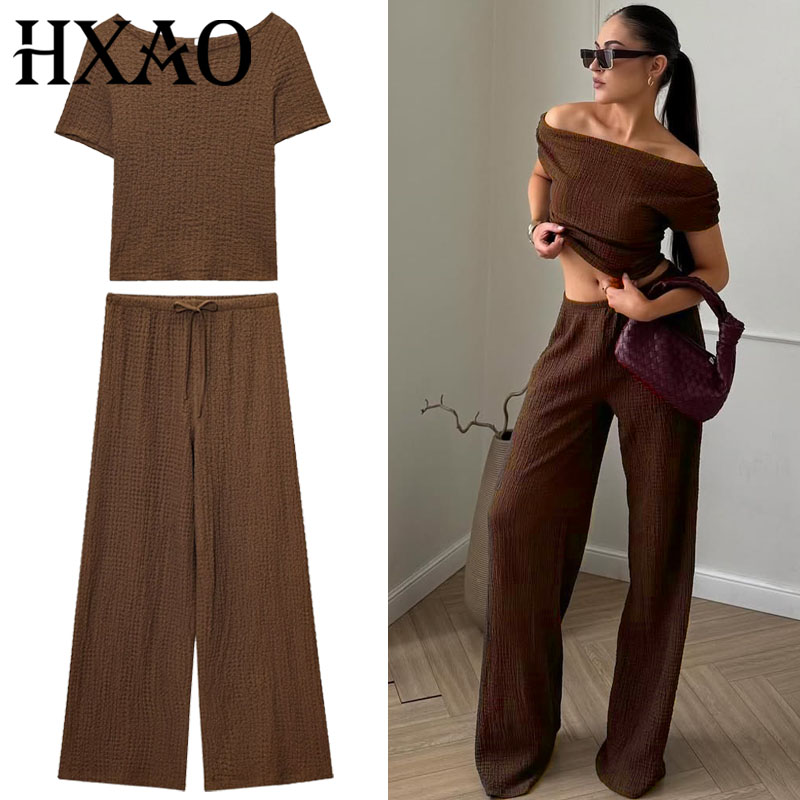 Short Linen Drawstring - Broeksets Linnen Zomer Damespak Korea Nieuwe