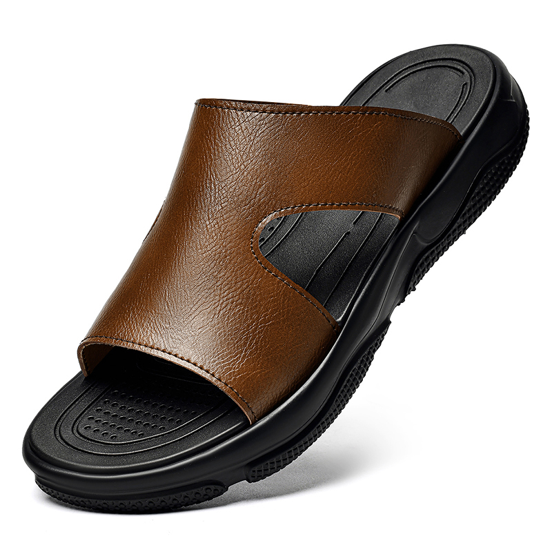Leren herenslippers Antislip d - Flip Flop Leather Men recensie en prijs