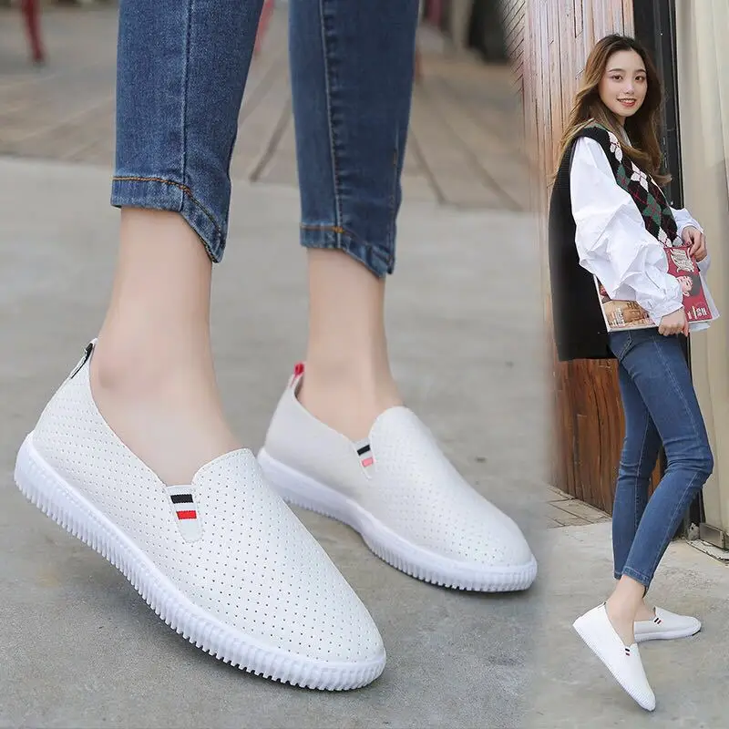 Dames Sneakers Witte Flats Uit - Espadrille Slip On recensie en prijs