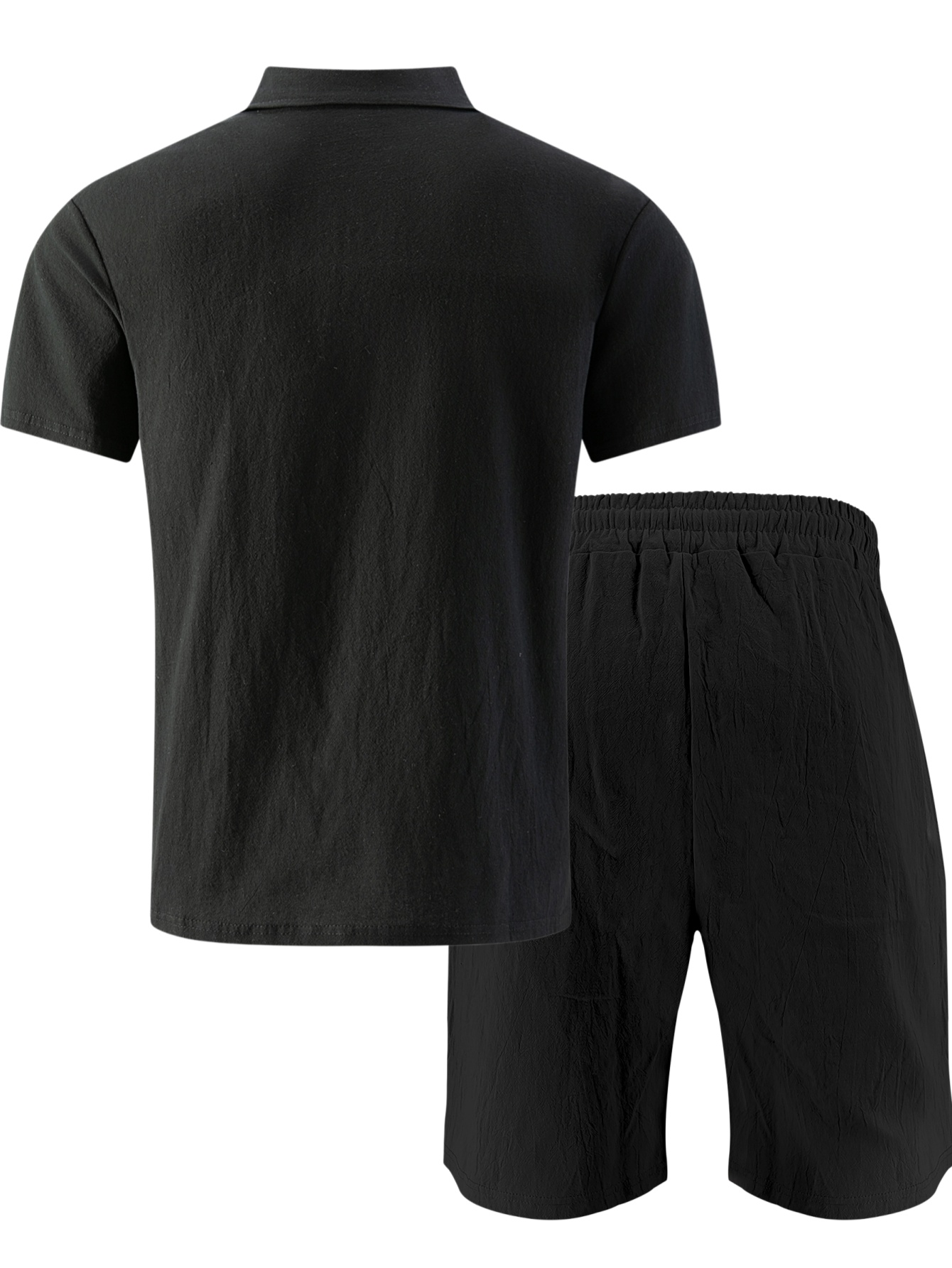 Herenset van getextureerd linn - Short Linen Drawstring recensie en prijs