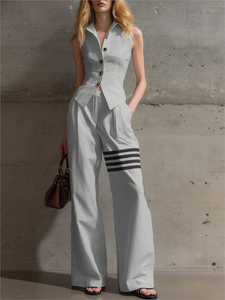 Elegante dames tweedelige set  - Shirt Camp Collar recensie en prijs
