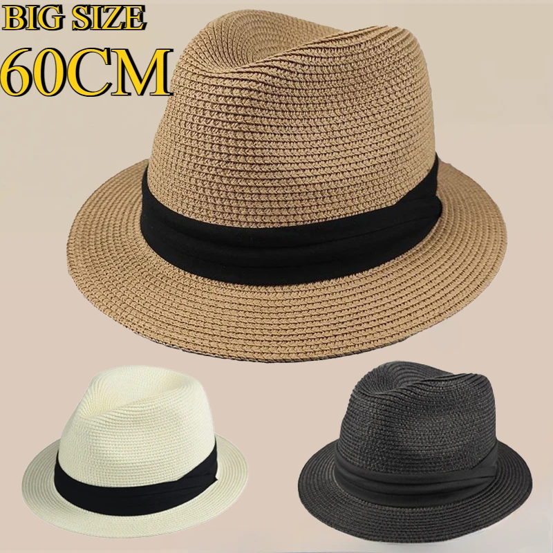 Nieuwe Big Size Smalle Rand 4  - Bucket Hat Straw recensie en prijs