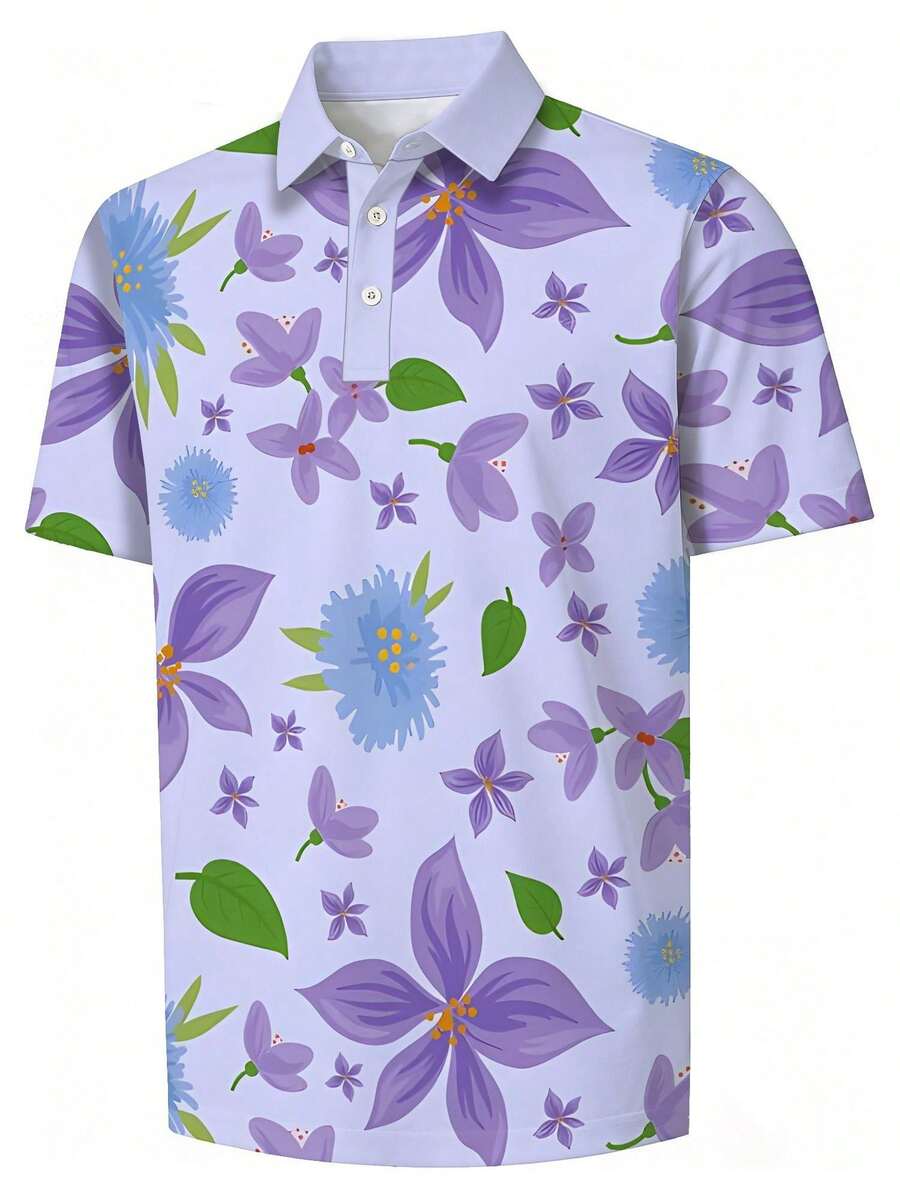 Herenshirt met bloemenprint, p - Polo Shirt Pique recensie en prijs