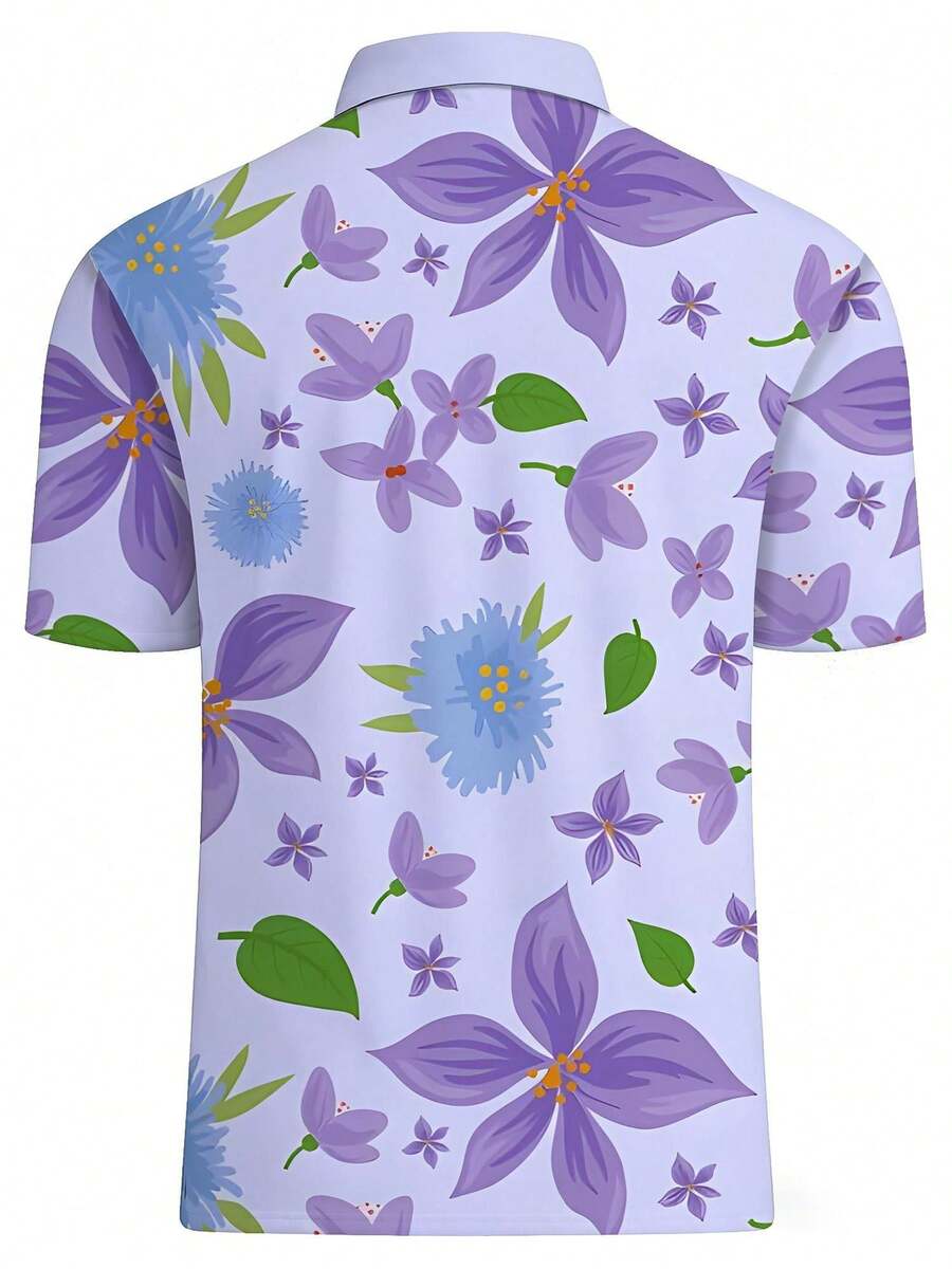 Herenshirt met bloemenprint, p - Polo Shirt Pique recensie en prijs