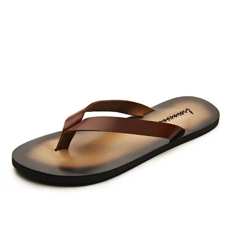 Klassieke lederen herenslipper - Flip Flop Leather Men recensie en prijs