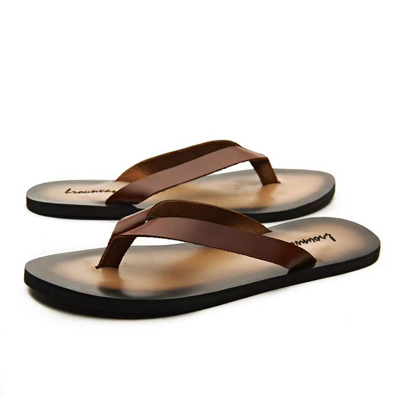 Klassieke lederen herenslipper - Flip Flop Leather Men recensie en prijs