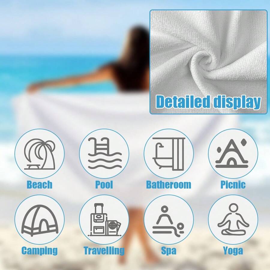 Superabsorberend, sneldrogend  - Beach Towel Large recensie en prijs