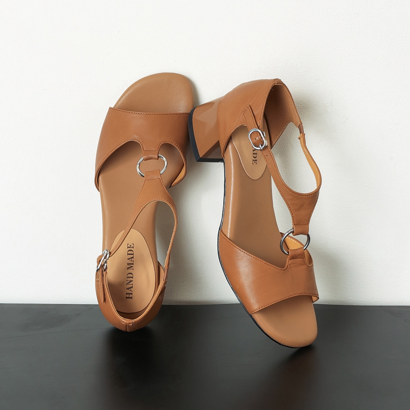 Dames nieuwe zomer leren koeie - Casual Sandal Leather recensie en prijs