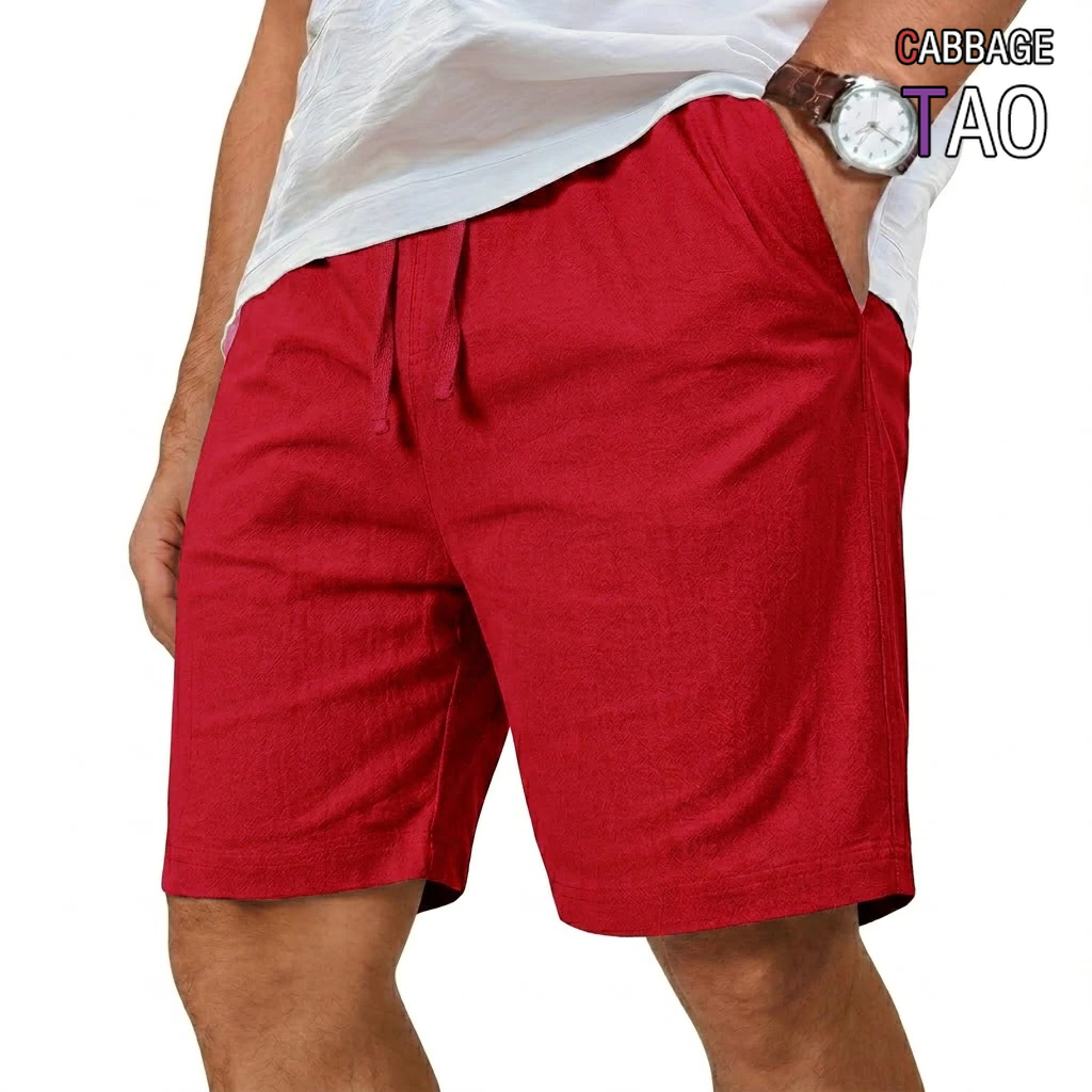 Oversized katoenen linnen shor - Short Linen Drawstring recensie en prijs