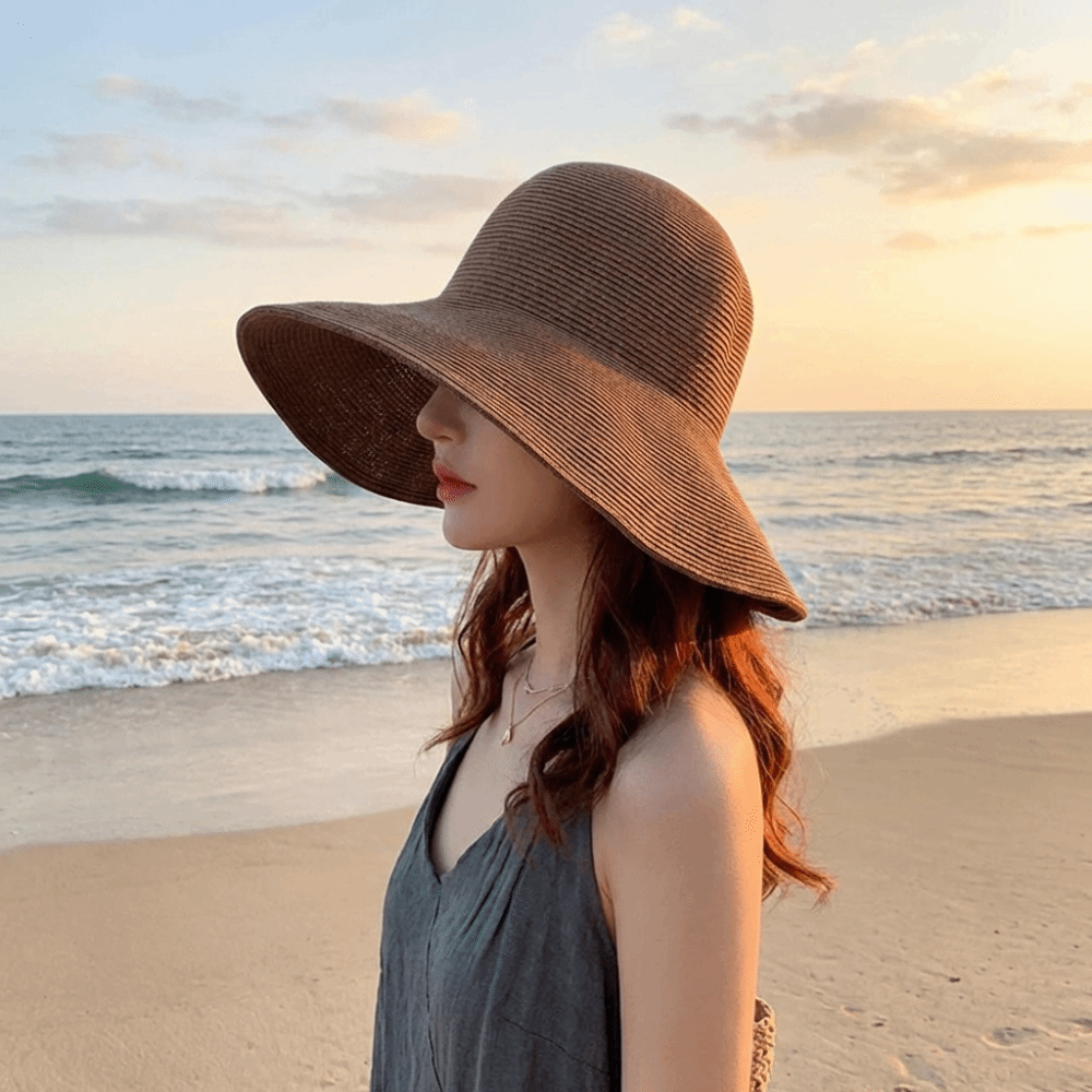 Comfortabel om te dragen Effen - Bucket Hat Straw recensie en prijs