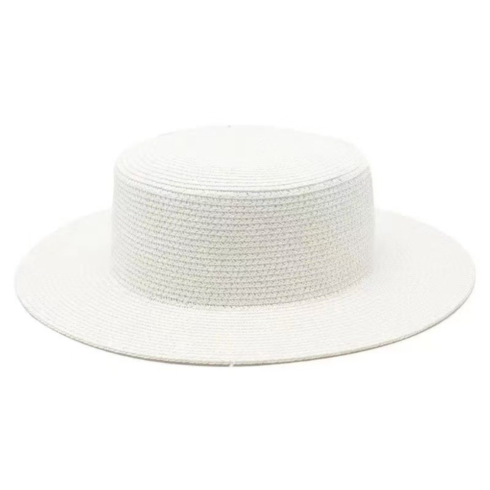 Modieuze strohoed met brede ra - Bucket Hat Straw recensie en prijs