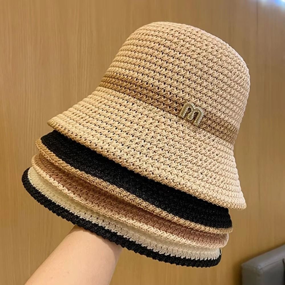 Elegante strik vissershoed opv - Bucket Hat Straw recensie en prijs