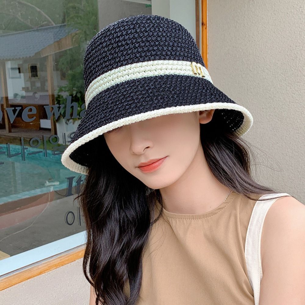 Elegante strik vissershoed opv - Bucket Hat Straw recensie en prijs