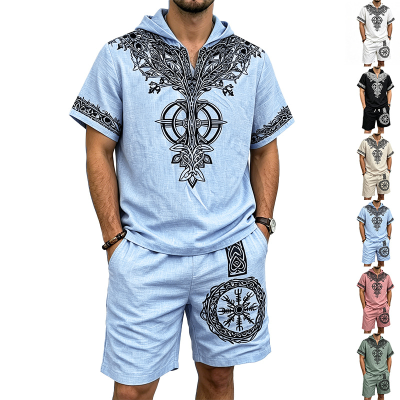 Heren linnenlook Viking boompr - Short Linen Drawstring recensie en prijs