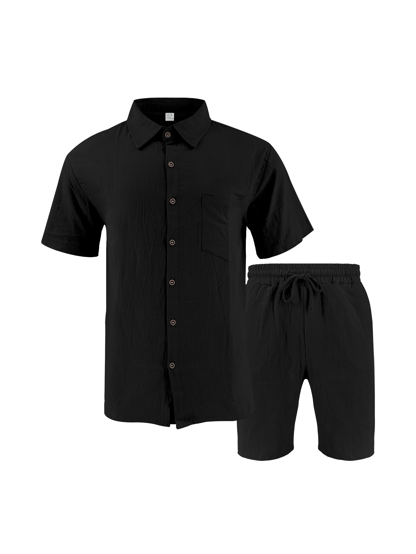 Tweedelige set van linnen met  - Short Linen Drawstring recensie en prijs