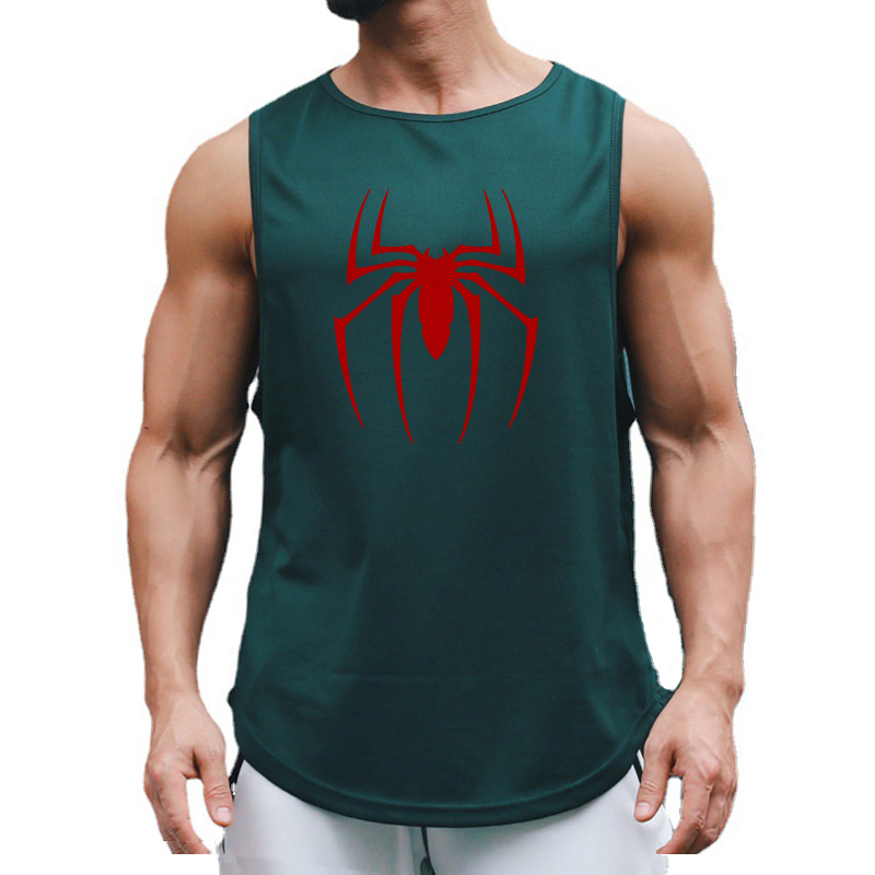 Rode Spin Gedrukt Zomer Sneldr - Tank Top Muscle recensie en prijs