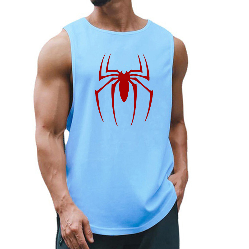 Rode Spin Gedrukt Zomer Sneldr - Tank Top Muscle recensie en prijs